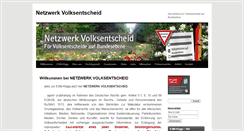 Desktop Screenshot of netzwerkvolksentscheid.de