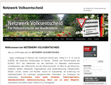 Tablet Screenshot of netzwerkvolksentscheid.de